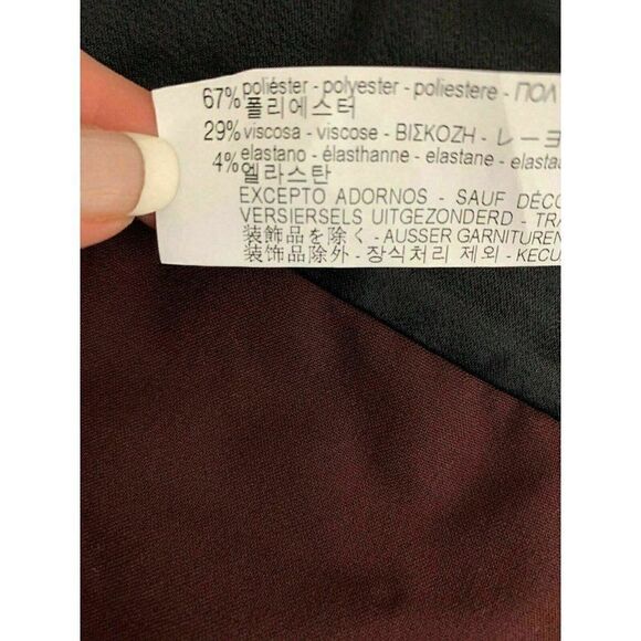 Zara Womens New Mahogany Purple Black Dress Pants Small - Picture 6 of 9
